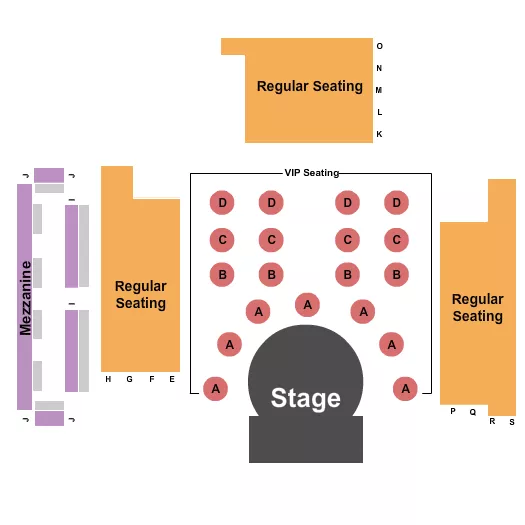 ENDSTAGE Seating Map Seating Chart