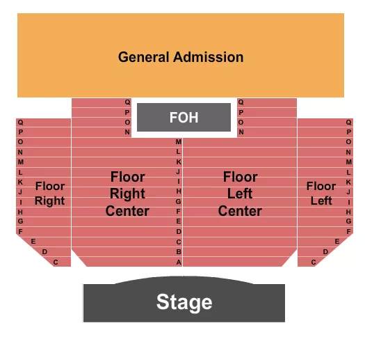 THE DISTRICT SIOUX FALLS ENDSTAGE GA BALCONY 2 Seating Map Seating Chart