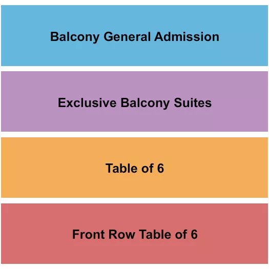 THE DISTRICT SIOUX FALLS ENDSTAGE TABLE BALC Seating Map Seating Chart