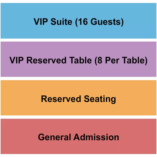 THE DISTRICT SIOUX FALLS GA RESERVED VIP Seating Map Seating Chart