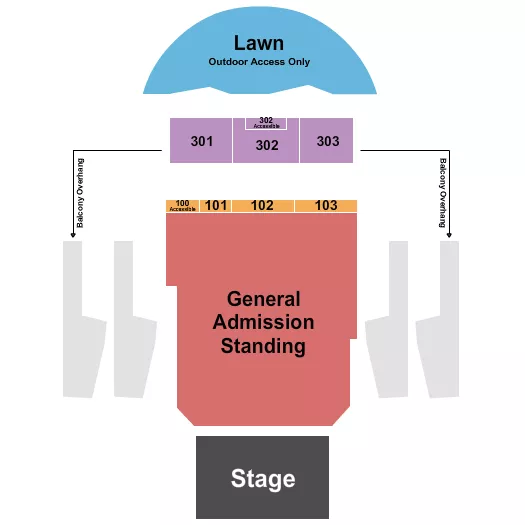 THE DOME VIRGINIA BEACH END STAGE Seating Map Seating Chart