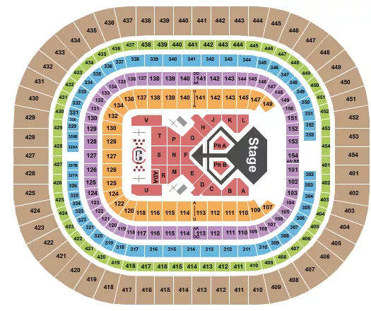 THE DOME AT AMERICAS CENTER USHER Seating Map Seating Chart