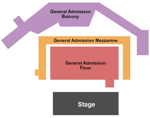 THE EASTERN GA ENDSTAGE ALL GA Seating Map Seating Chart