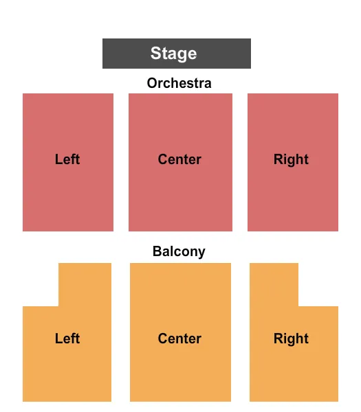 THE EMPIRE THEATER BELLEVILLE ENDSTAGE Seating Map Seating Chart