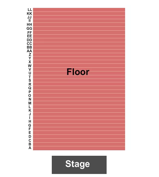 ENDSTAGE RESERVED FLOOR Seating Map Seating Chart