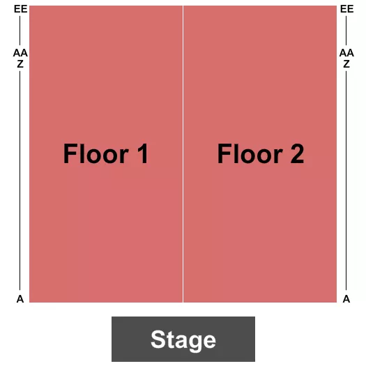 ENDSTAGE RESERVED FLOOR 2 Seating Map Seating Chart