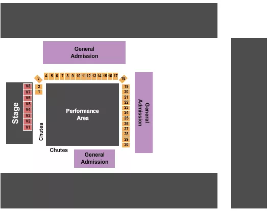 RODEO 2 Seating Map Seating Chart