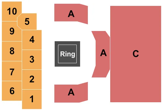THE EVENT CENTER AT HOLLYWOOD CASINO COLUMBUS MMA Seating Map Seating Chart