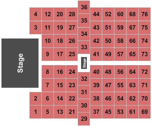 THE EVENT CENTER AT HOLLYWOOD CASINO COLUMBUS TABLES Seating Map Seating Chart