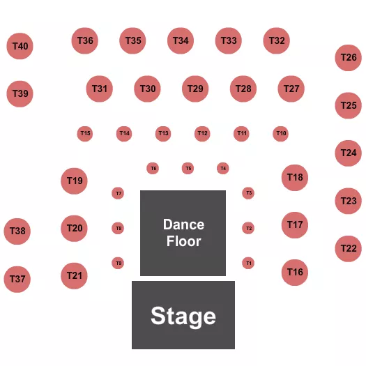 ENDSTAGE TABLES Seating Map Seating Chart