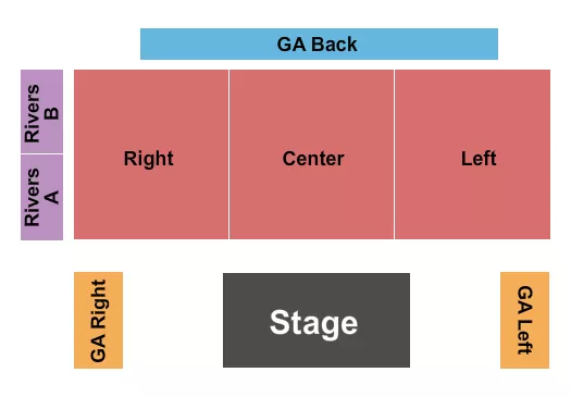 ENDSTAGE GA Seating Map Seating Chart
