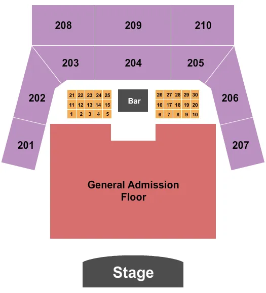 THE FACTORY CHESTERFIELD GA TABLES 2 Seating Map Seating Chart