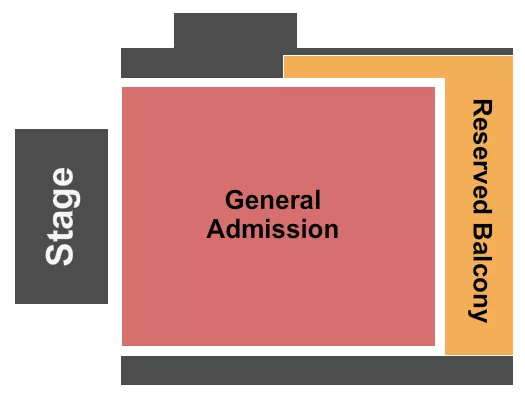 THE FILLMORE MINNEAPOLIS PRESENTED BY AFFINITY PLUS GA RESERVED BALCONY Seating Map Seating Chart