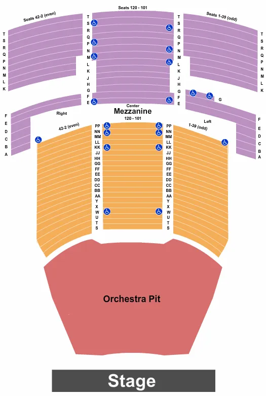 ENDSTAGE PIT Seating Map Seating Chart