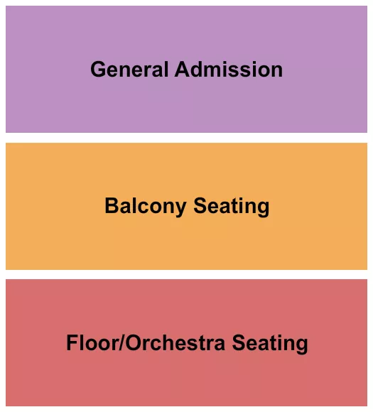 GA BALCONY FLR Seating Map Seating Chart