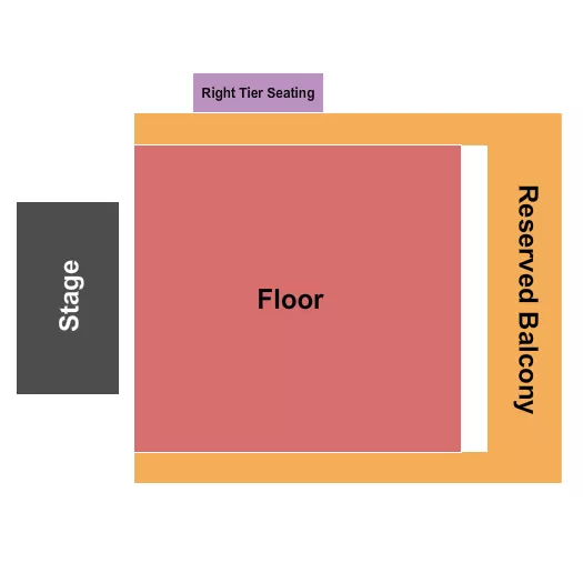 THE FILLMORE MINNEAPOLIS PRESENTED BY AFFINITY PLUS ENDSTAGE RESERVED 2 Seating Map Seating Chart