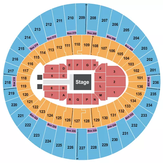CENTERSTAGE Seating Map Seating Chart