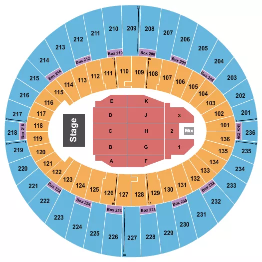 ENDSTAGE 4 Seating Map Seating Chart