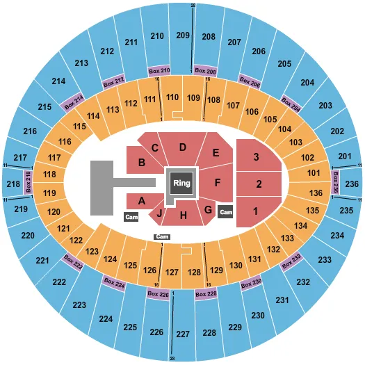 WRESTLING 2 Seating Map Seating Chart