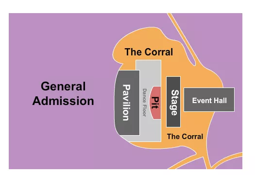 GA THE CORRAL Seating Map Seating Chart