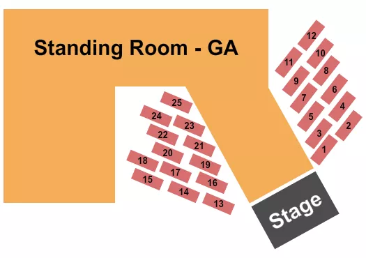 GA TABLE Seating Map Seating Chart