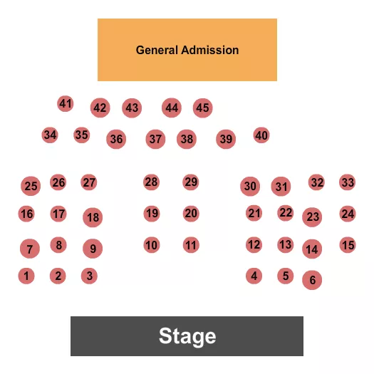 THE GRAND THEATRE WAUSAU GA TABLES 2 Seating Map Seating Chart