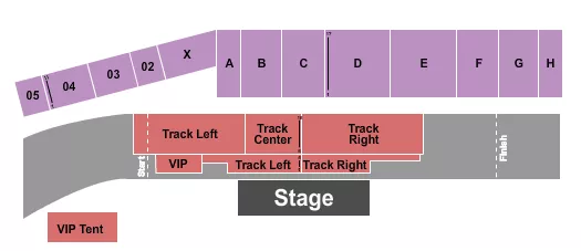 THE GRANDSTAND AT THE GREAT FREDERICK FAIR FREDERICK ENDSTAGE VIP Seating Map Seating Chart