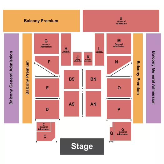 ENDSTAGE 3 Seating Map Seating Chart
