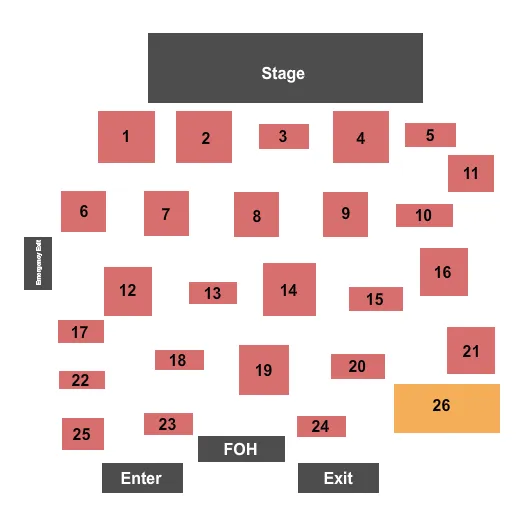 PAUL CAUTHEN Seating Map Seating Chart