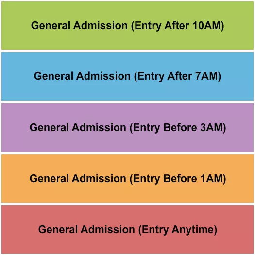 GA ENTRY Seating Map Seating Chart
