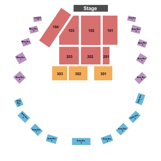 ENDSTAGE 3 Seating Map Seating Chart