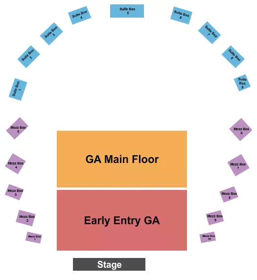 GA BOXES SUITE Seating Map Seating Chart