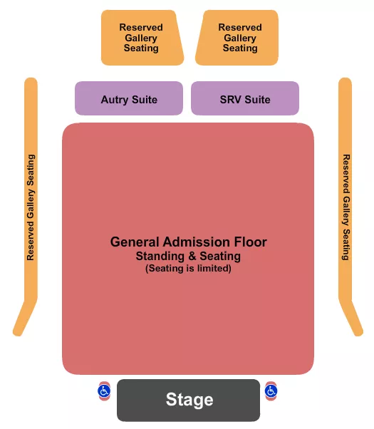 ENDSTAGE GA FLOOR Seating Map Seating Chart