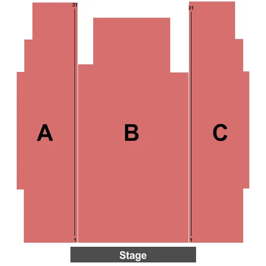 END STAGE Seating Map Seating Chart