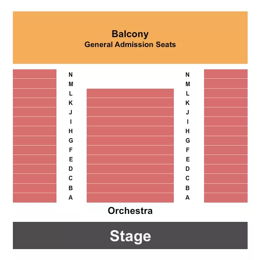 ENDSTAGE Seating Map Seating Chart