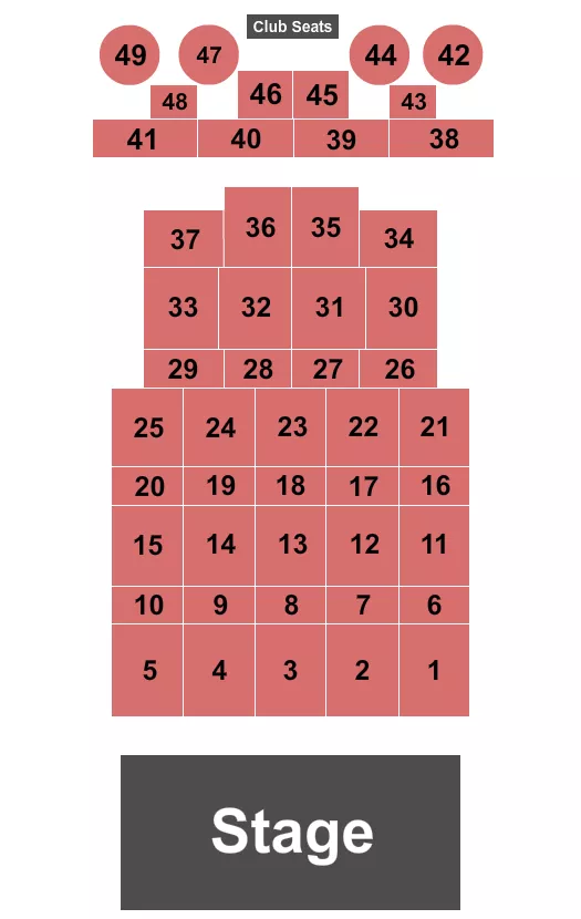 ENDSTAGE TABLES 2 Seating Map Seating Chart