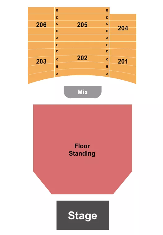 ENDSTAGE 2 Seating Map Seating Chart