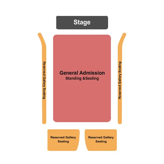 ENDSTAGE GA FLOOR Seating Map Seating Chart