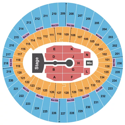 ARIANA GRANDE Seating Map Seating Chart