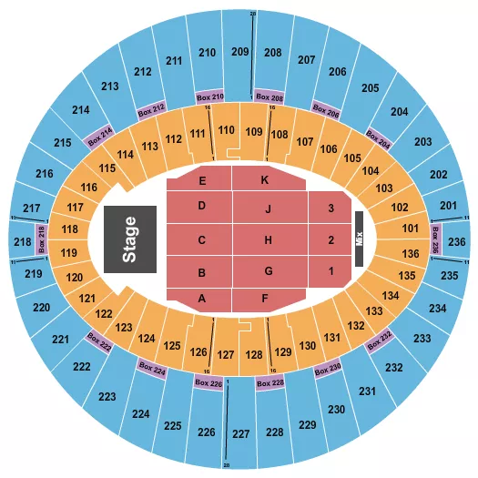 ENDSTAGE 4 Seating Map Seating Chart