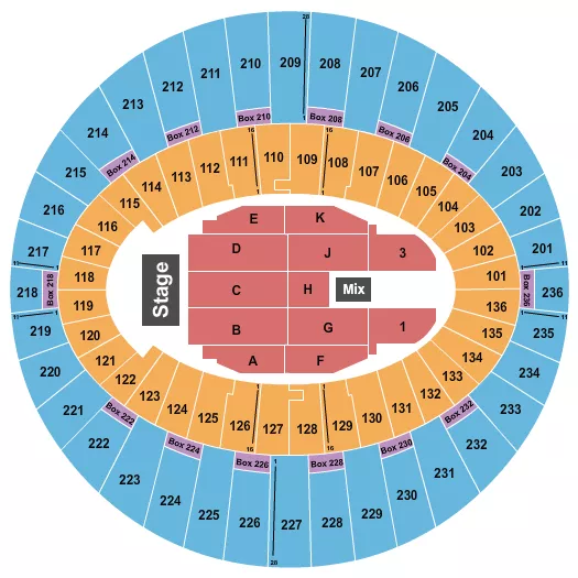 ENDSTAGE 6 Seating Map Seating Chart