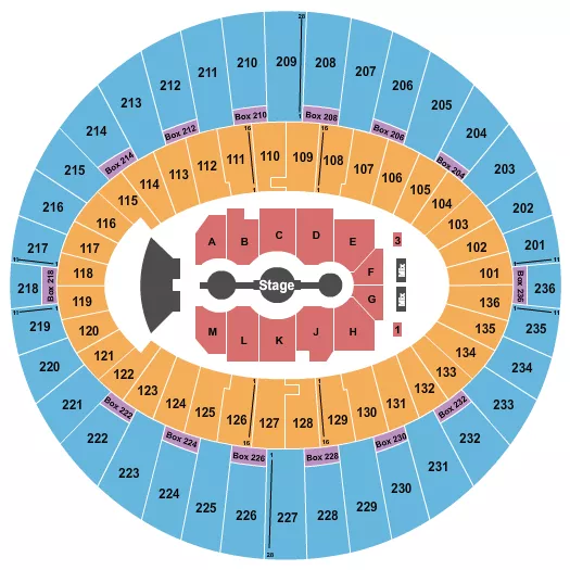 GRACIE ABRAMS 2 Seating Map Seating Chart