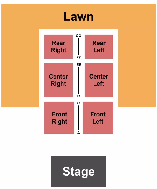 LAWN GA TENT Seating Map Seating Chart