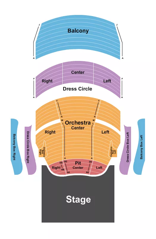 ENDSTAGE 2 Seating Map Seating Chart