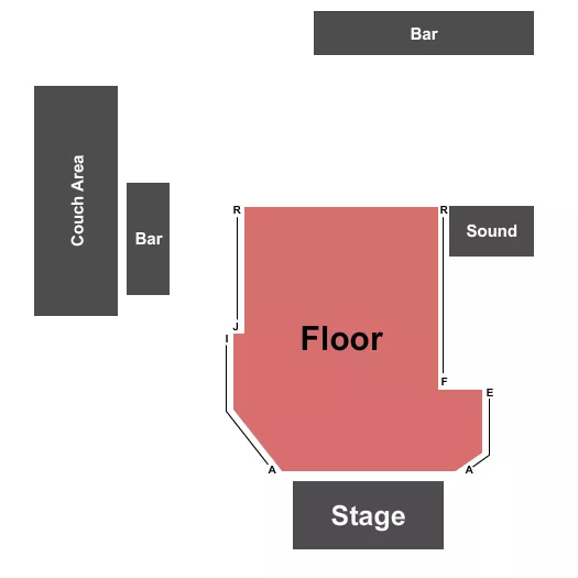 THE LOFT ATLANTA RESERVED FLOOR Seating Map Seating Chart
