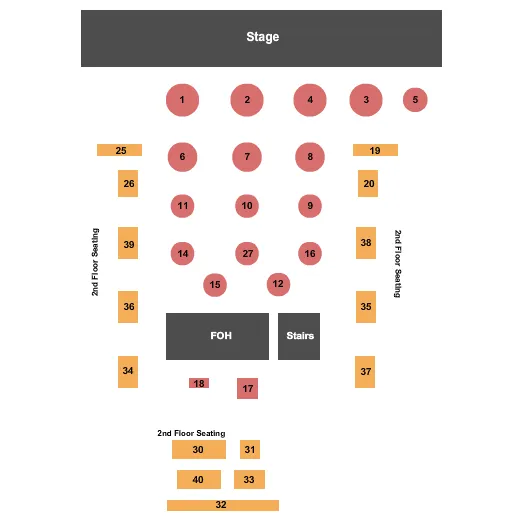 ADVENTURE CLUB Seating Map Seating Chart