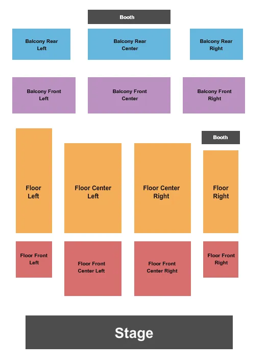 THE MARTIN CENTRE DOUGLAS ENDSTAGE Seating Map Seating Chart