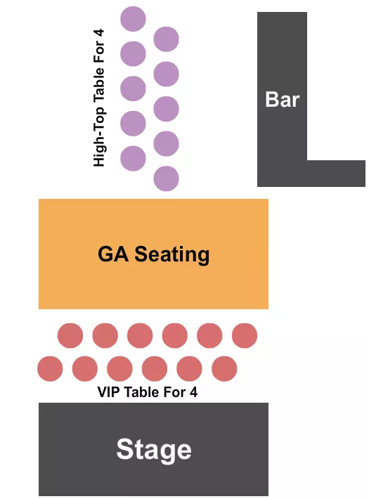GA VIP TABLES Seating Map Seating Chart