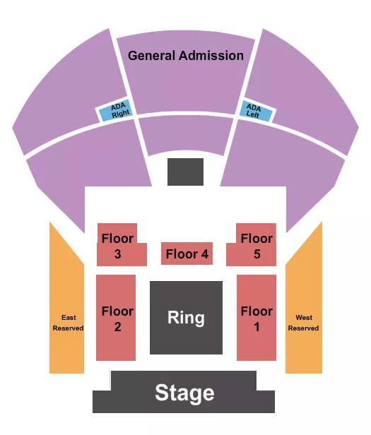 WRESTLING Seating Map Seating Chart