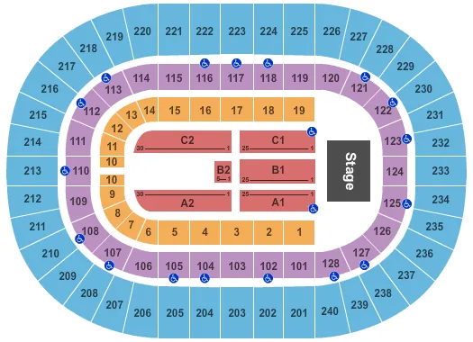 ENDSTAGE 2 Seating Map Seating Chart
